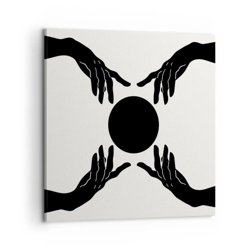 Bild auf Leinwand - Leinwandbild - Geheimes Zeichen - 60x60 cm