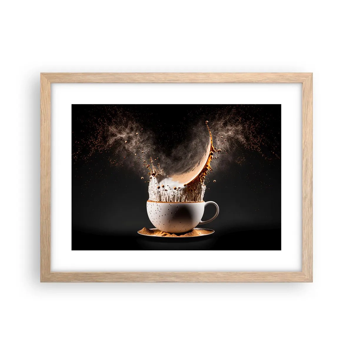 Poster in einem Rahmen aus heller Eiche - Geschmacksexplosion - 40x30 cm