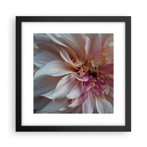 Poster in einem schwarzem Rahmen - Blühende Frische - 30x30 cm