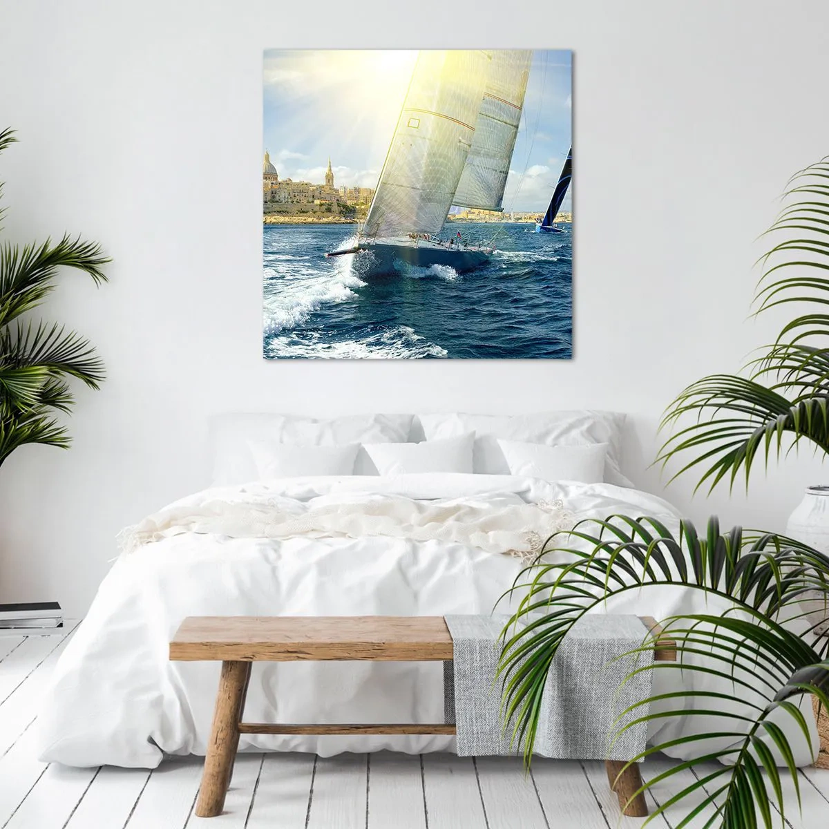Bild auf Leinwand - Leinwandbild - Es ist Zeit die Stadt zu verlassen - 50x50 cm