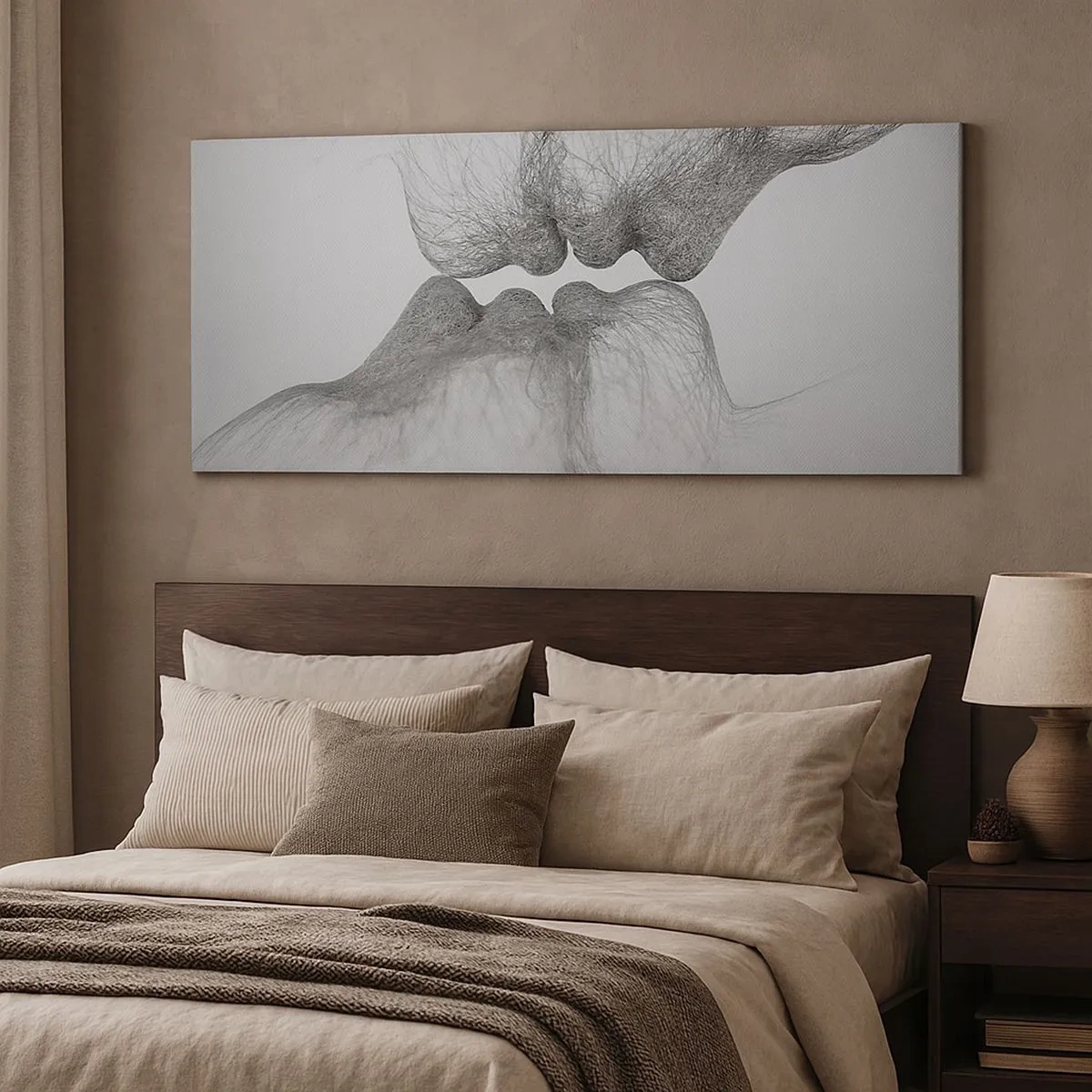 Bild auf Leinwand - Leinwandbild - Kuss des Windes - 100x40 cm