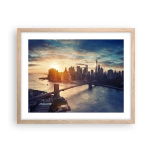 Poster in einem Rahmen aus heller Eiche - Westliches Kulturdenkmal - 50x40 cm