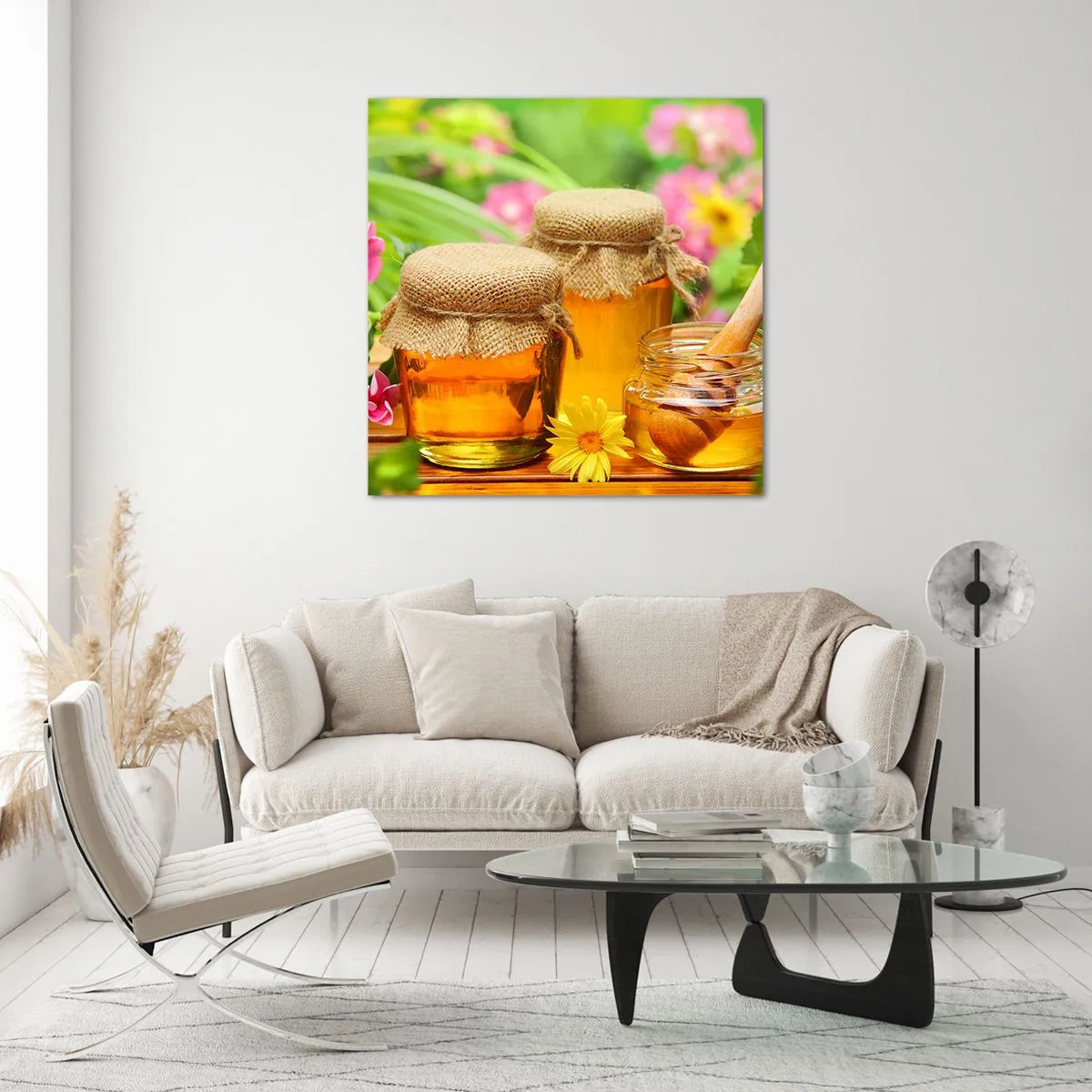 Glasbild - Bild auf glas - Süß und blumig - 30x30 cm