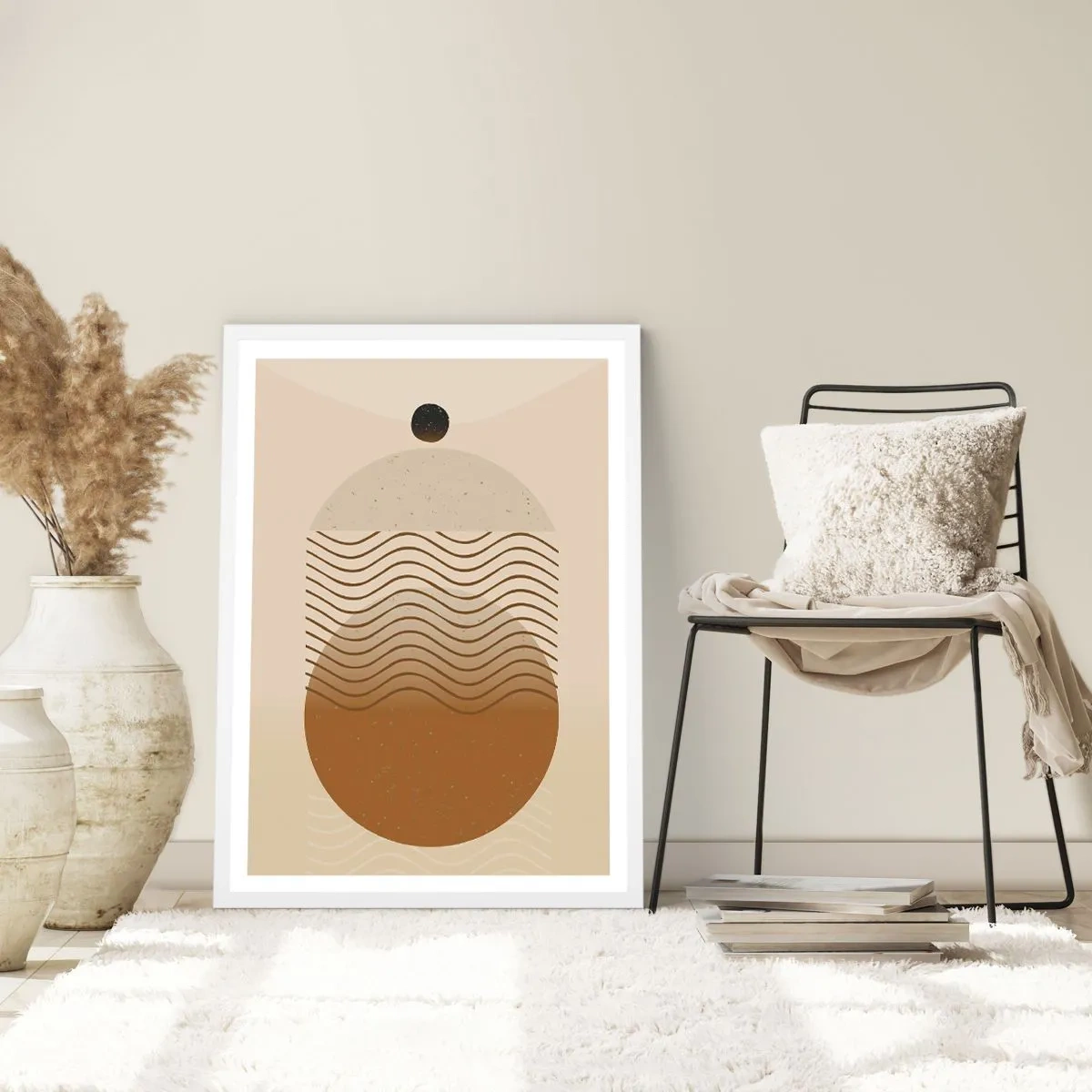 Poster in einem weißen Rahmen - Zur Entstehung geometrischer Figuren - 40x50 cm