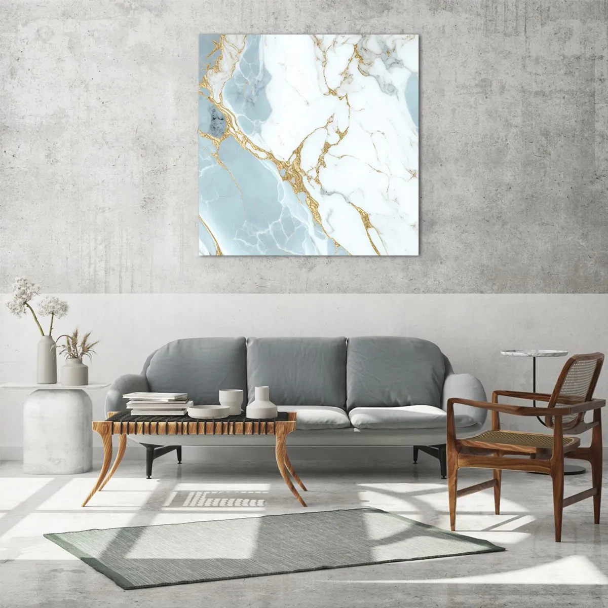 Glasbild - Bild auf glas - Reichtum des Steins - 40x40 cm