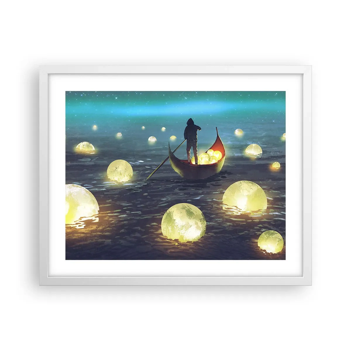 Poster in einem weißen Rahmen - Dinge, von denen Philosophen nie geträumt haben - 50x40 cm