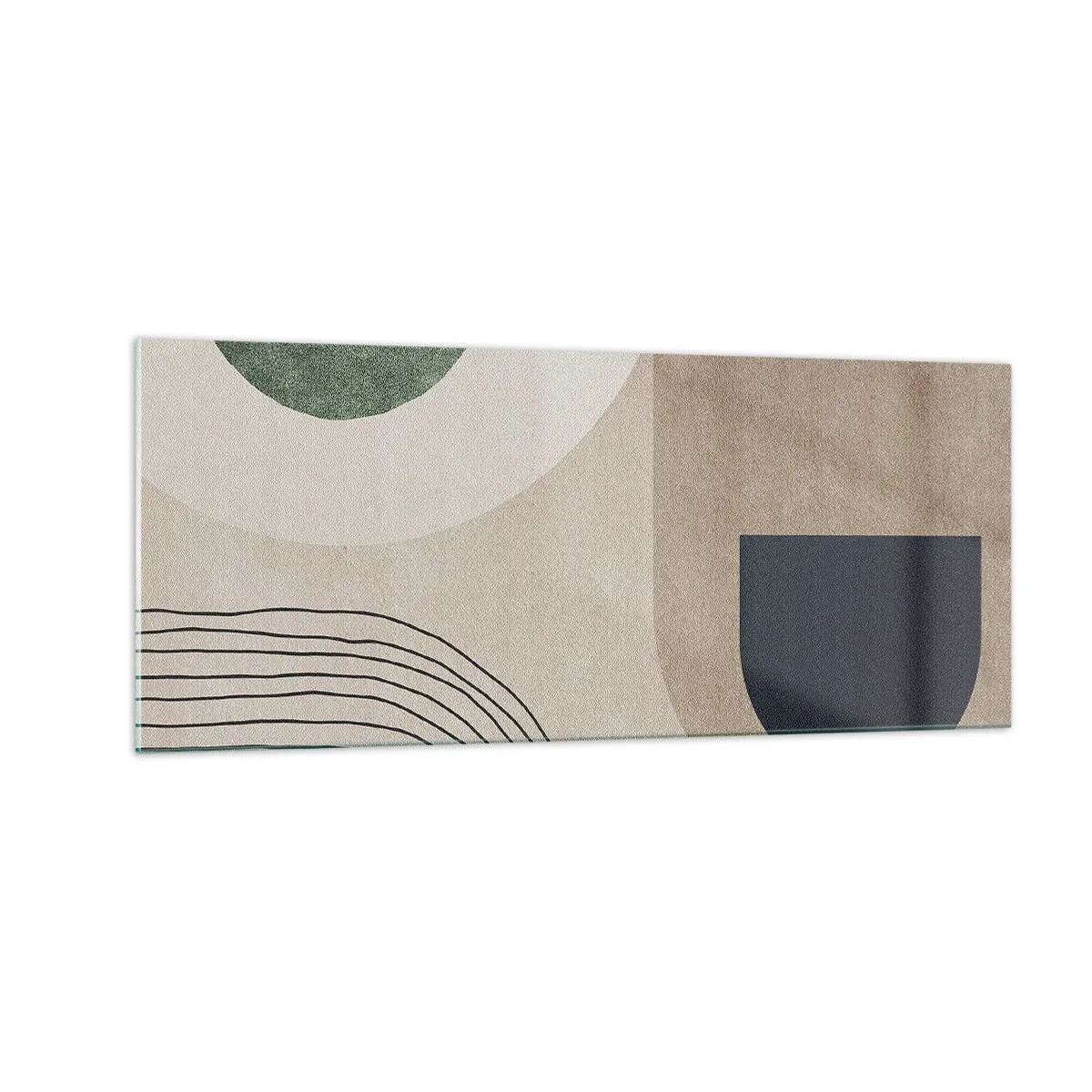 Glasbild - Bild auf glas - Sanftheit des Ovals - 100x40 cm