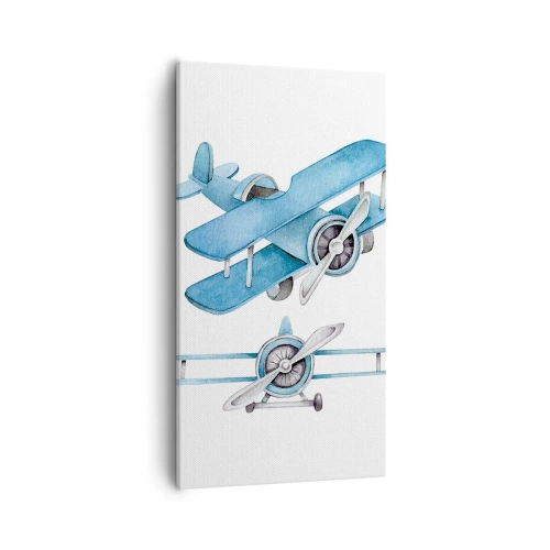 Bild auf Leinwand - Leinwandbild - Geboren um zu gewinnen - 55x100 cm