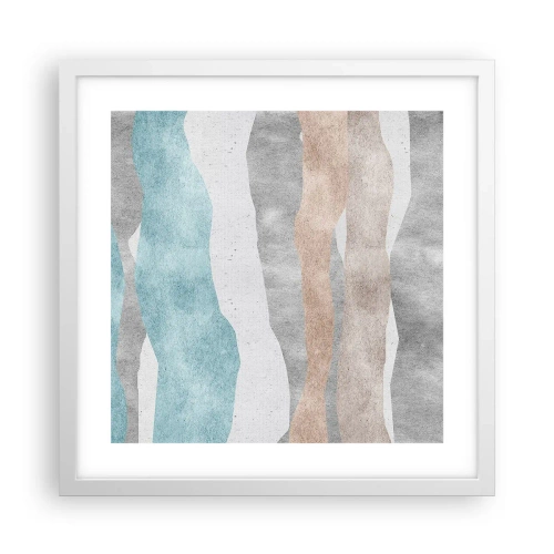 Poster in einem weißen Rahmen - Studie über Nähe - 40x40 cm