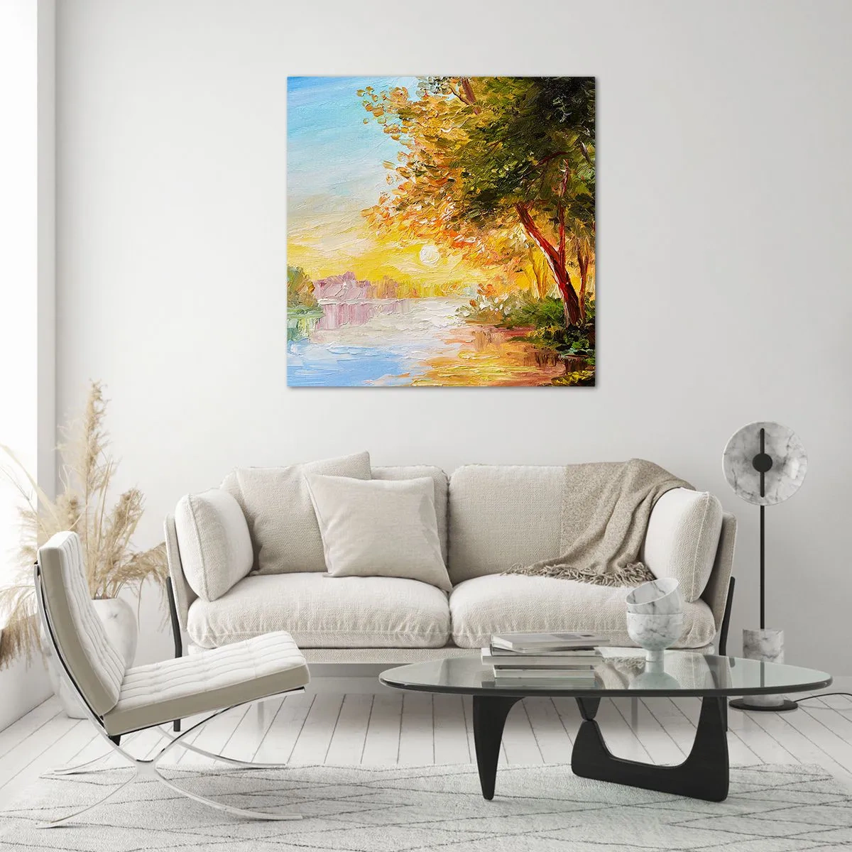 Glasbild - Bild auf glas - Et in Arcadia ego - 60x60 cm