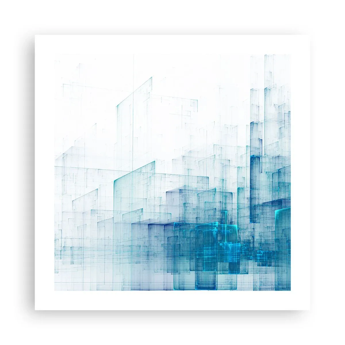 Poster - Wie der Raum wgeschaffen urde - 50x50 cm