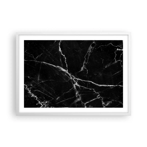 Poster in einem weißen Rahmen - Geheimleben des Steins - 70x50 cm