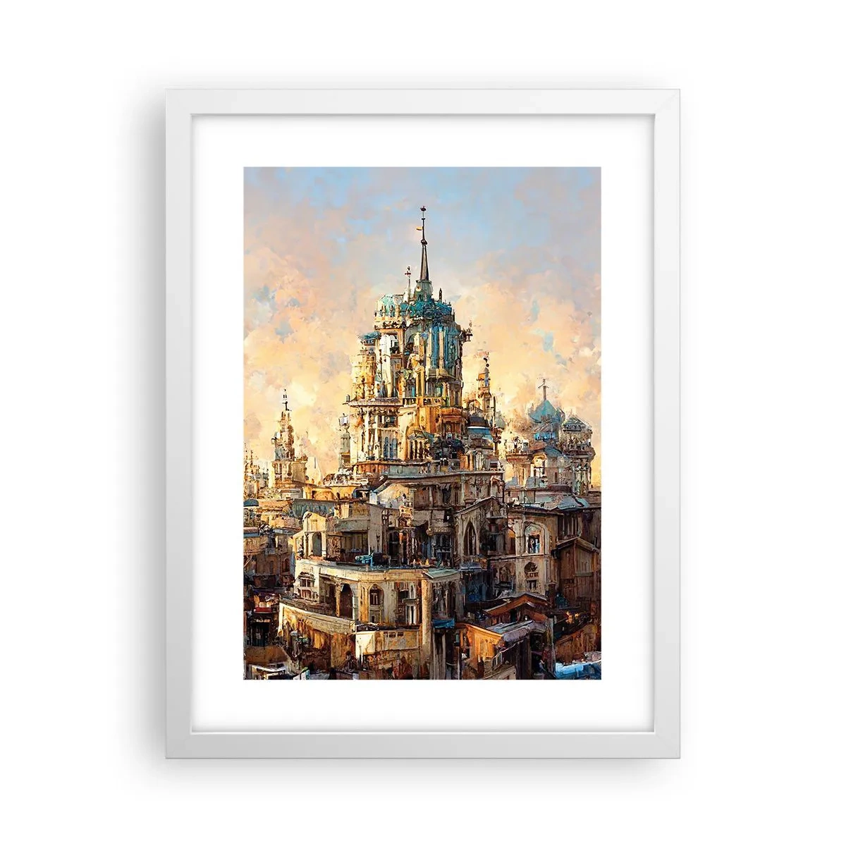Poster in einem weißen Rahmen - Stadt der Städte - 30x40 cm