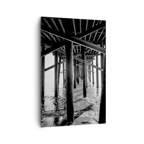 Bild auf Leinwand - Leinwandbild - Strandversteck - 80x120 cm