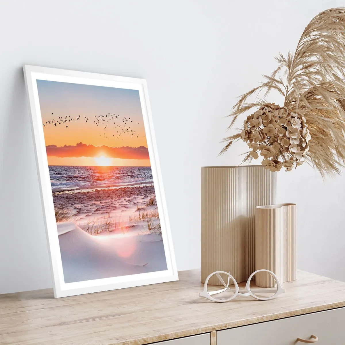 Poster in einem weißen Rahmen - Horizontale Landschaft - 50x70 cm