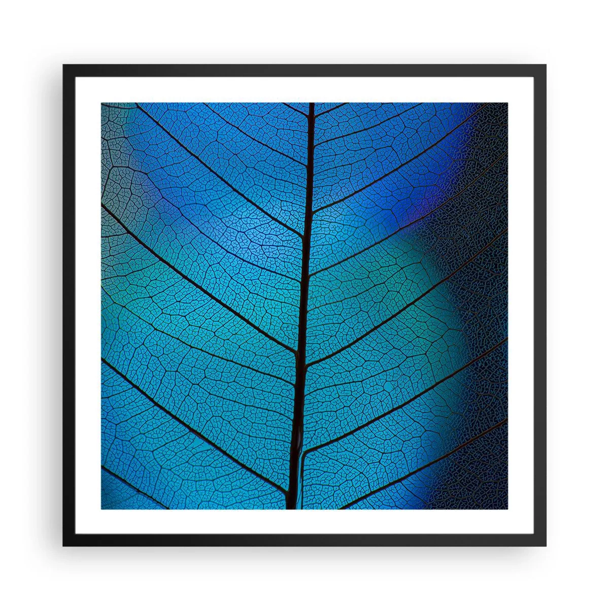 Poster in einem schwarzem Rahmen - Komplizierte Konstruktion - 60x60 cm