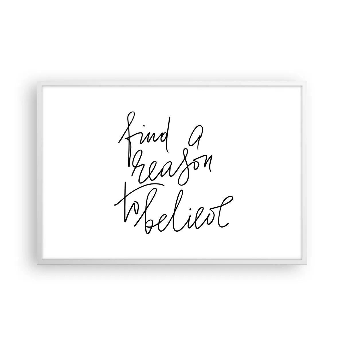 Poster in einem weißen Rahmen - Es ist möglich - 91x61 cm