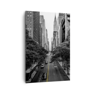 Bild auf Leinwand - Leinwandbild - New Yorker Morgen - 70x100 cm