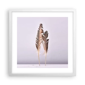 Poster in einem weißen Rahmen - Gegen das Nichts - 40x40 cm