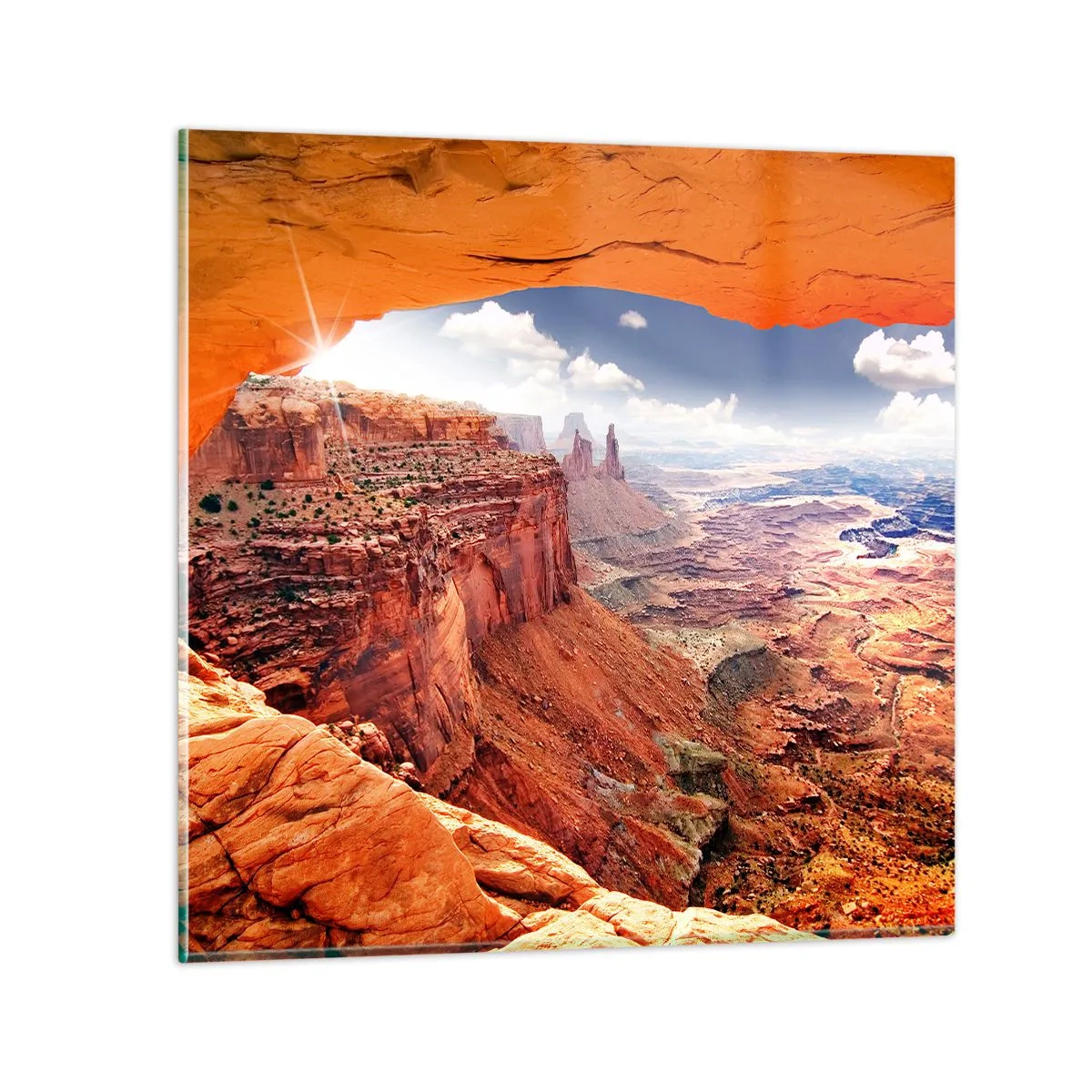 Glasbild - Bild auf glas - Von der Natur selbst geschnitzt - 70x70 cm