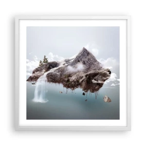 Poster in einem weißen Rahmen - Mit dem Auge eines Surrealisten - 50x50 cm