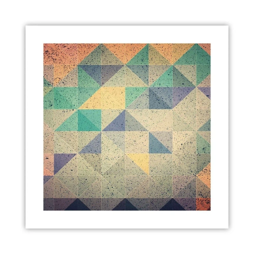 Poster - Republik der Dreiecke - 40x40 cm