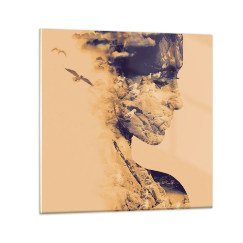 Glasbild - Bild auf glas - Von Natur aus schön - 70x70 cm