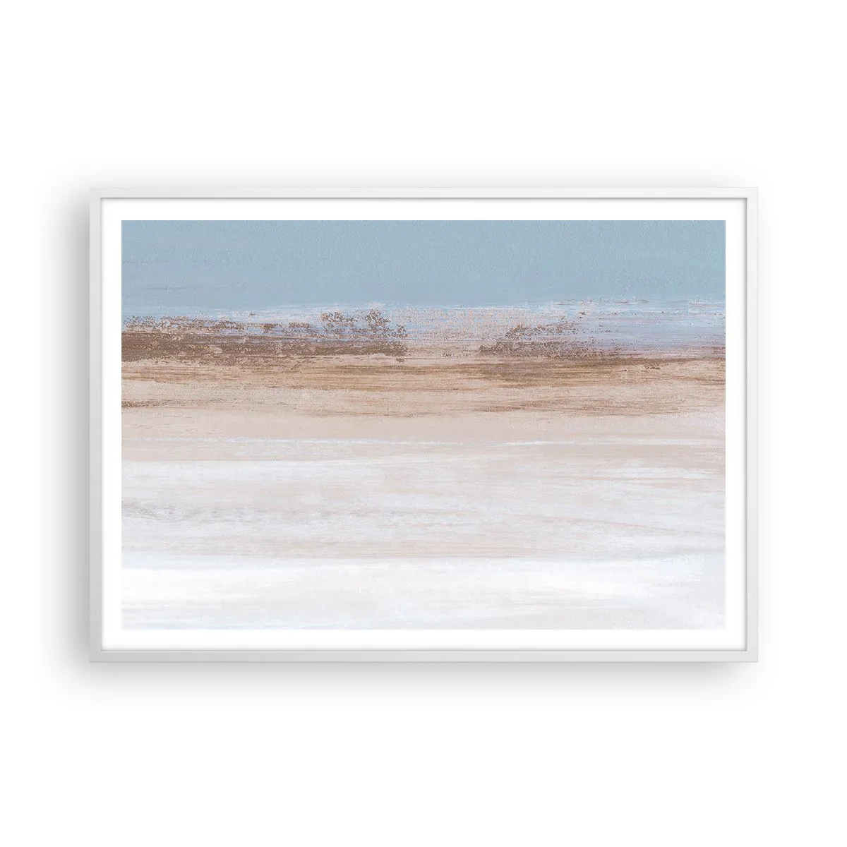 Poster in einem weißen Rahmen - Mehrdeutige Landschaft - 100x70 cm