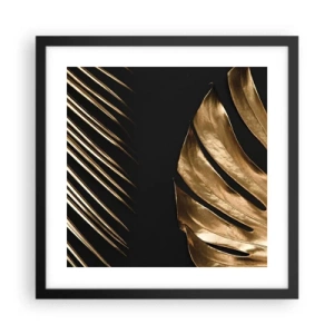 Poster in einem schwarzem Rahmen - Anders und genauso teuer - 40x40 cm