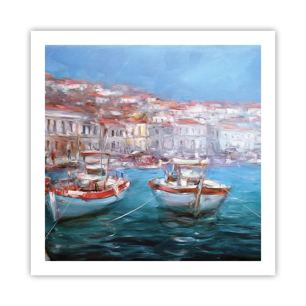 Poster - Italienische Bucht - 60x60 cm
