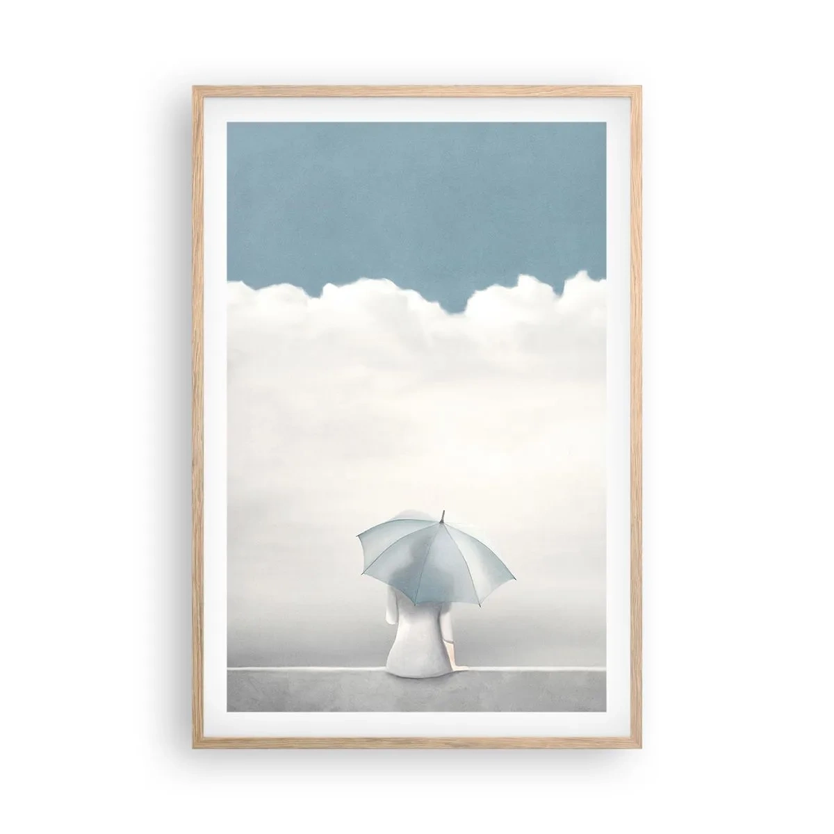 Poster in einem Rahmen aus heller Eiche - Am Rande der Realität und Träume - 61x91 cm