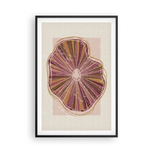 Poster in einem schwarzem Rahmen - Strahlende Abstraktion - 61x91 cm