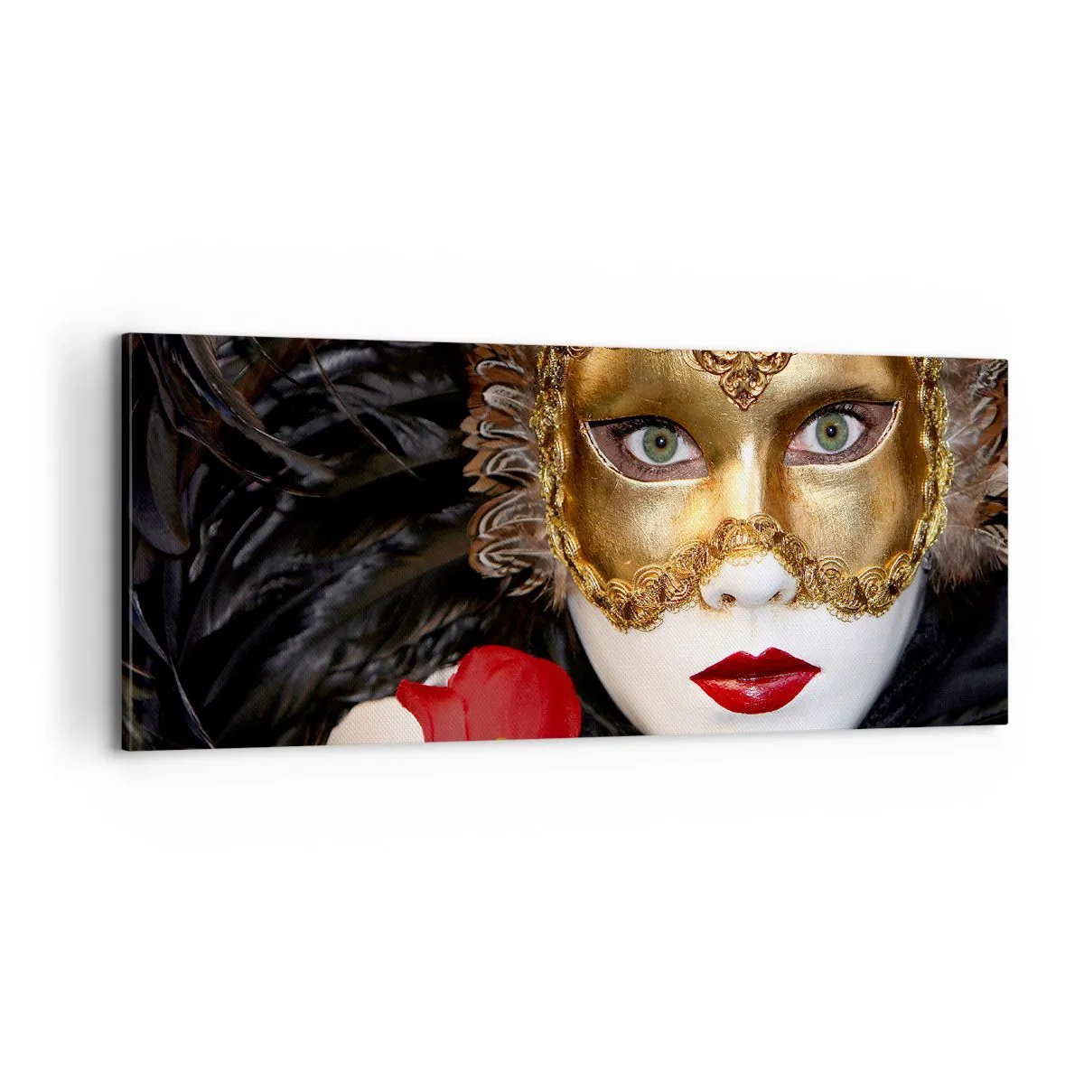 Bild auf Leinwand - Leinwandbild - Denn das Leben ist ein großer Ball - 100x40 cm