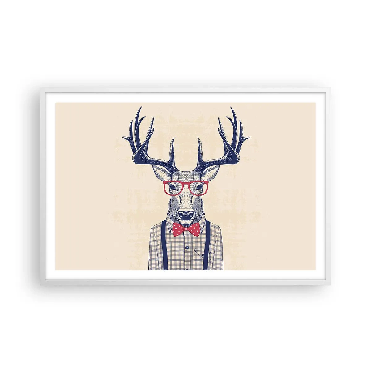 Poster in einem weißen Rahmen - Eine lustige Extravaganz - 91x61 cm