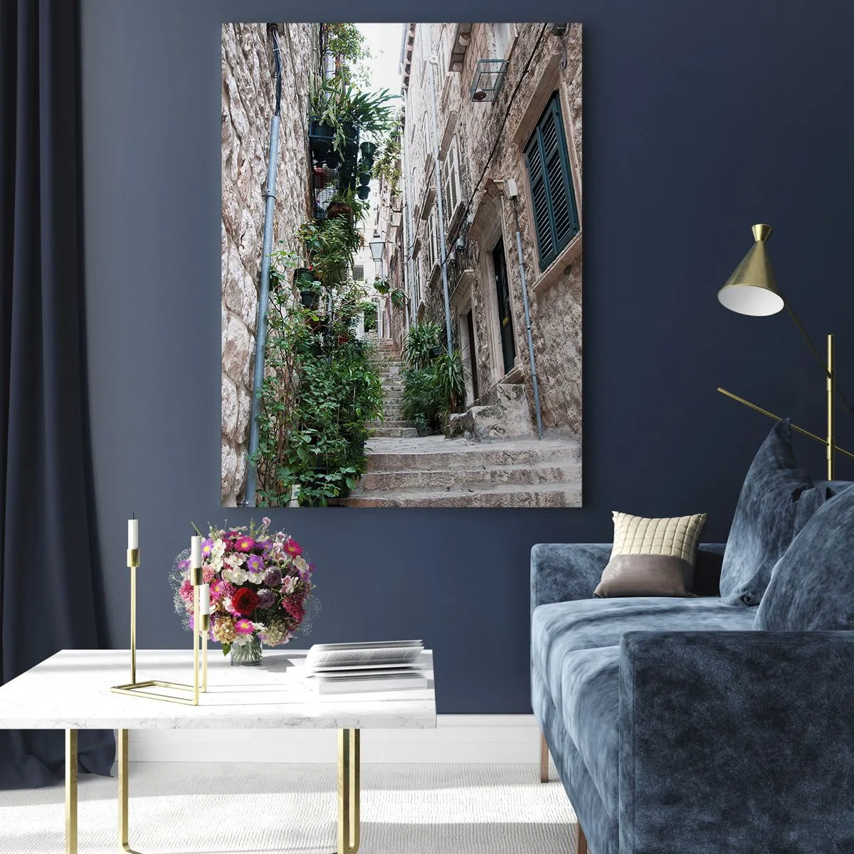 Glasbild - Bild auf glas - Altstadtcharme - 80x120 cm