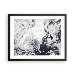 Poster in einem schwarzem Rahmen - Das Innere der Erde - 50x40 cm