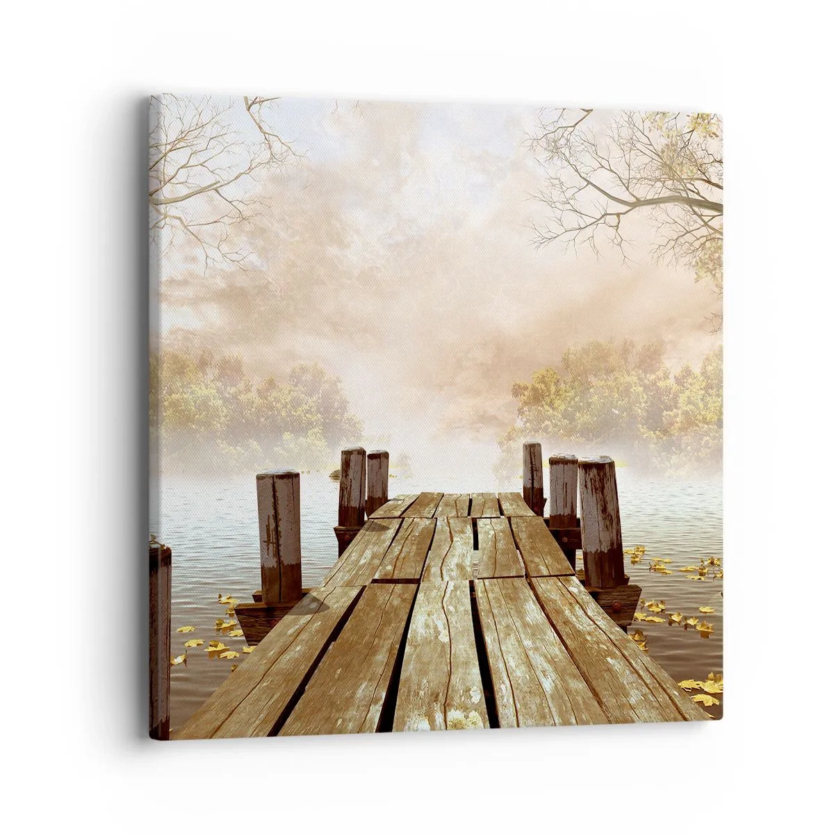 Bild auf Leinwand - Leinwandbild - Die milde Traurigkeit des Herbstes - 40x40 cm