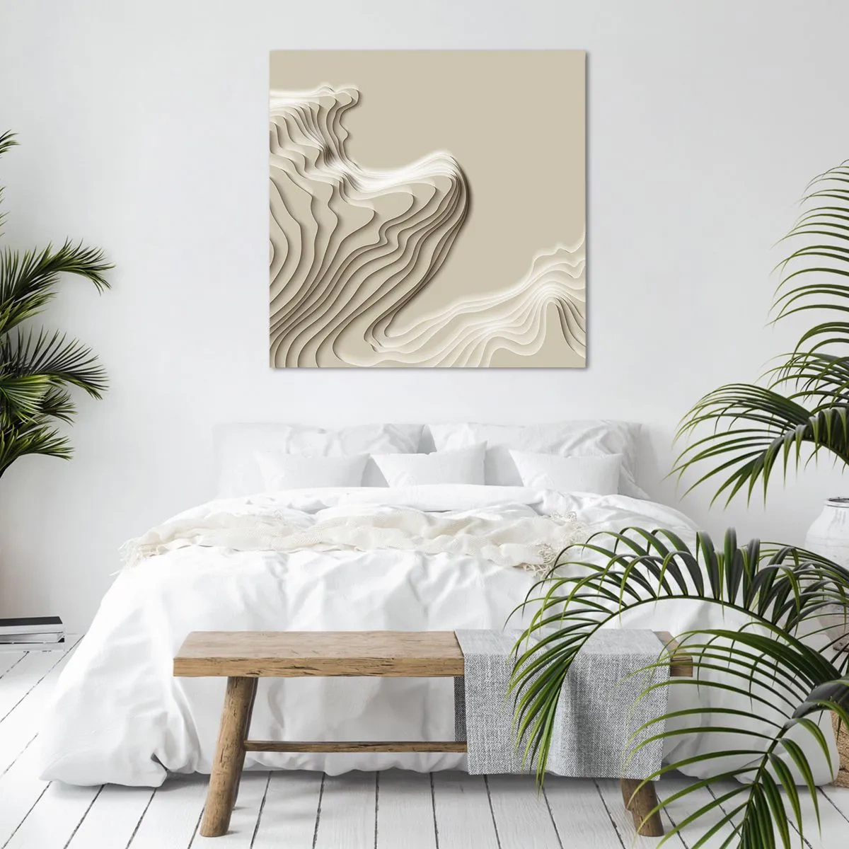 Bild auf Leinwand - Leinwandbild - Topographie der Kunst - 60x60 cm