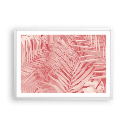 Poster in einem weißen Rahmen - Rosa Konzept - 70x50 cm