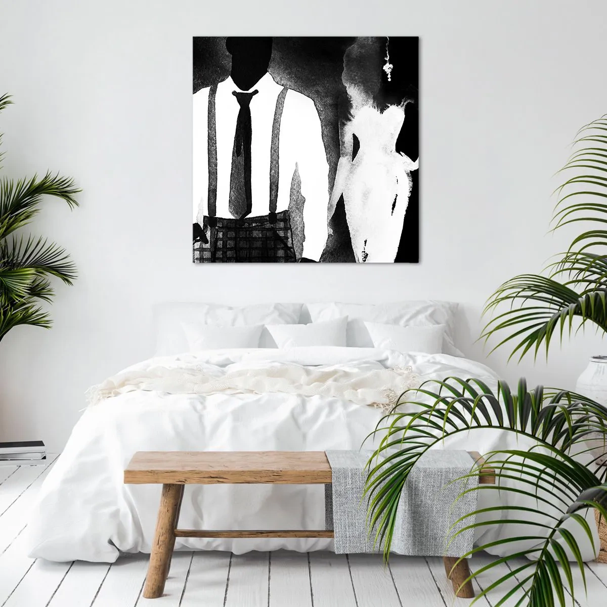 Bild auf Leinwand - Leinwandbild - In Noir-Atmosphäre - 50x50 cm