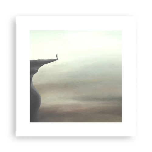 Poster - Nach oben, natürlich! - 30x30 cm