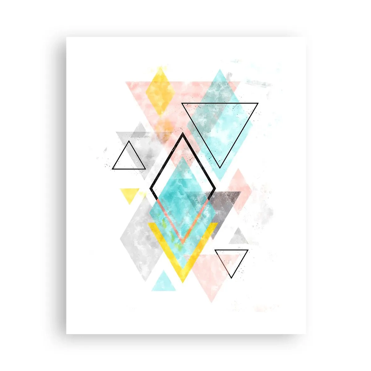 Poster - Geometrisches Spiel - 40x50 cm