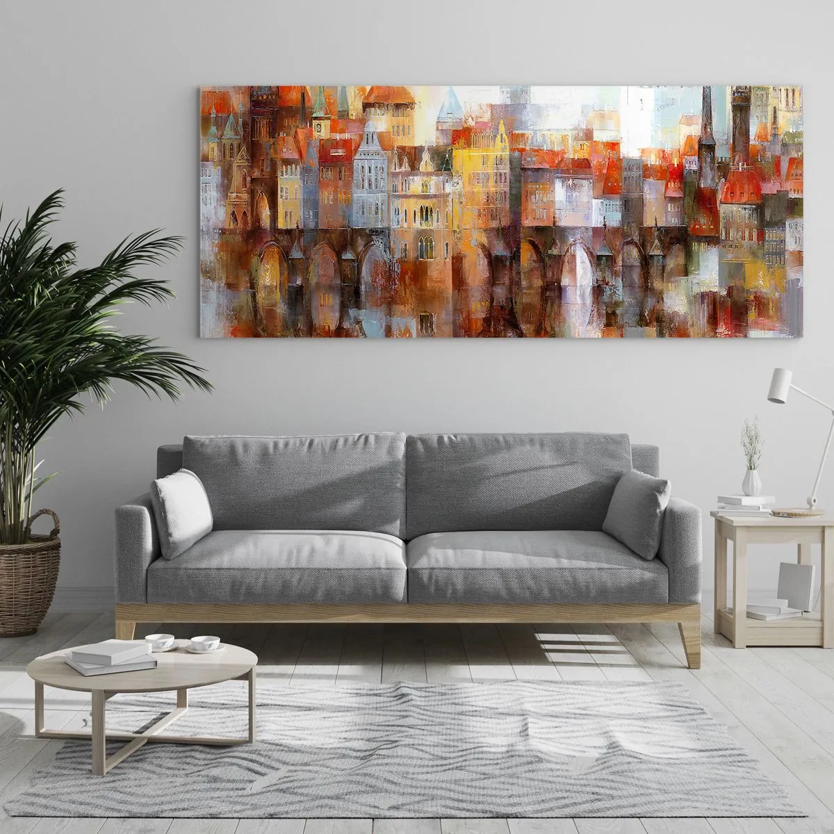 Glasbild - Bild auf glas - Schön ist es auch unter der Brücke - 90x30 cm