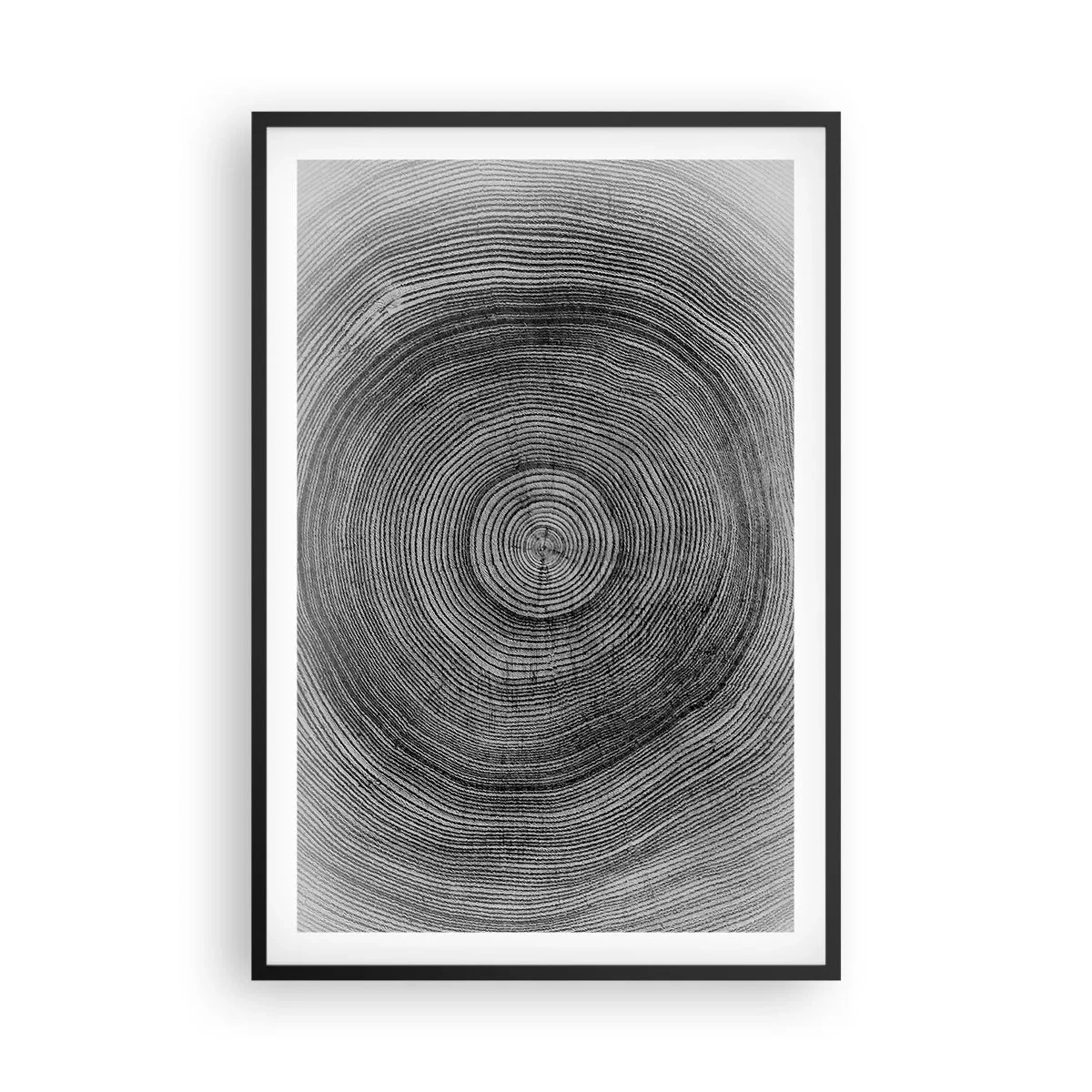 Poster in einem schwarzem Rahmen - Zeichen der Zeit - 61x91 cm