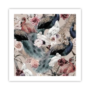 Poster - Im Schlossgarten - 50x50 cm