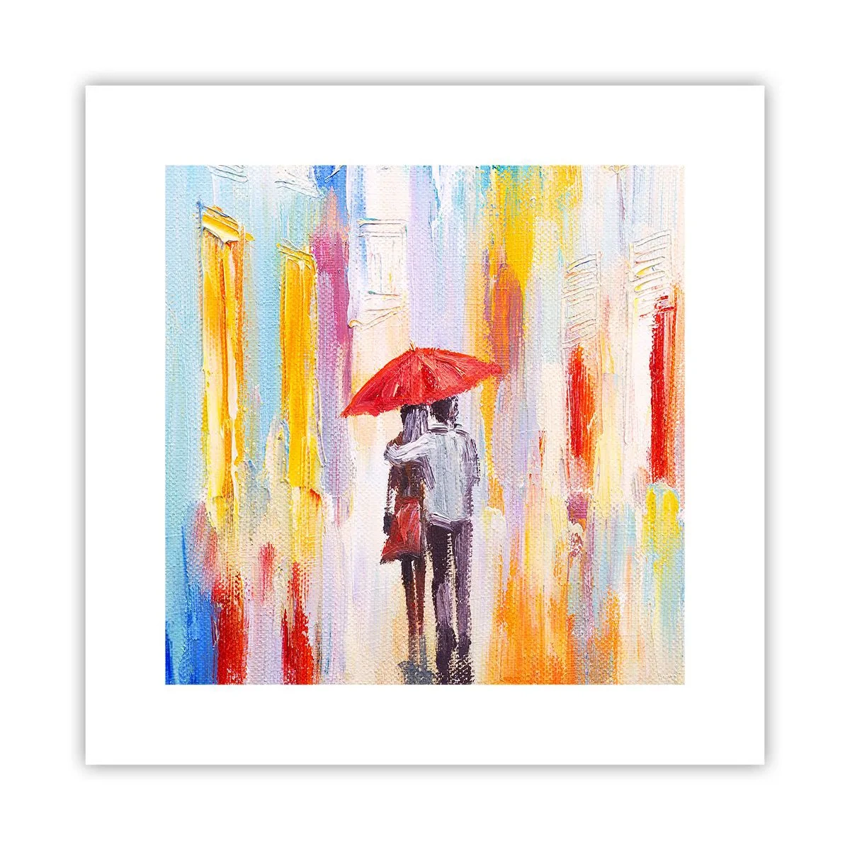 Poster - Lass es weiter regnen - 30x30 cm