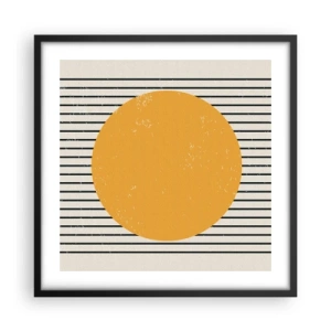 Poster in einem schwarzem Rahmen - Die Kraft der Einfachheit - 50x50 cm