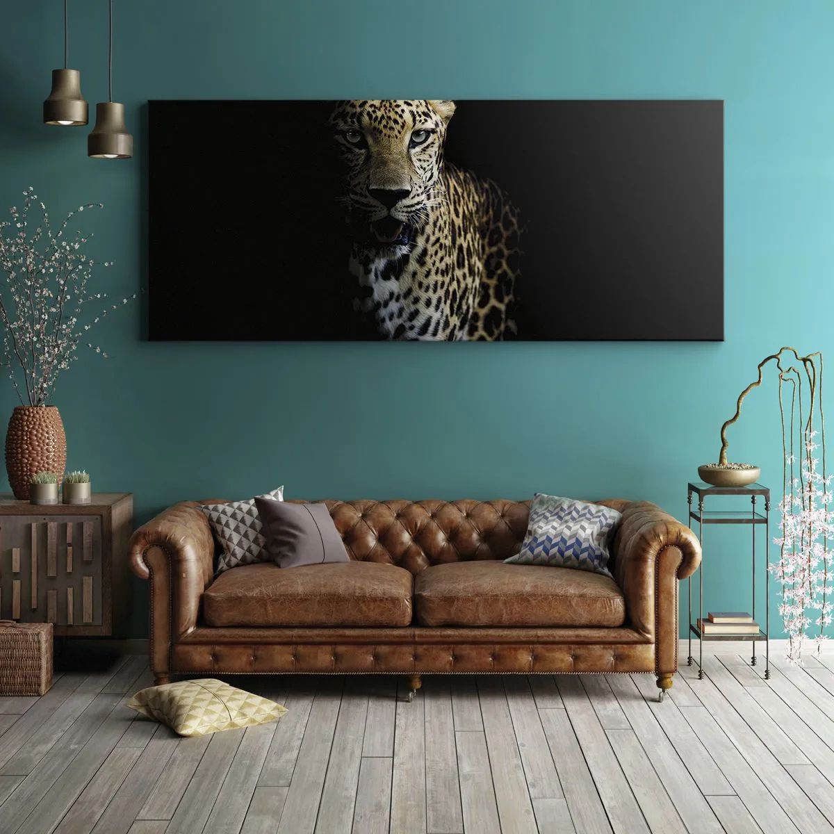 Bild auf Leinwand - Leinwandbild - Dunkle Schönheit - 100x40 cm
