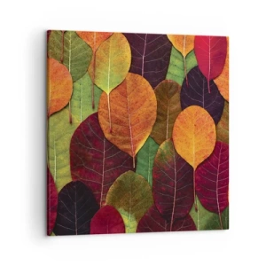 Bild auf Leinwand - Leinwandbild - Herbstmosaik - 50x50 cm