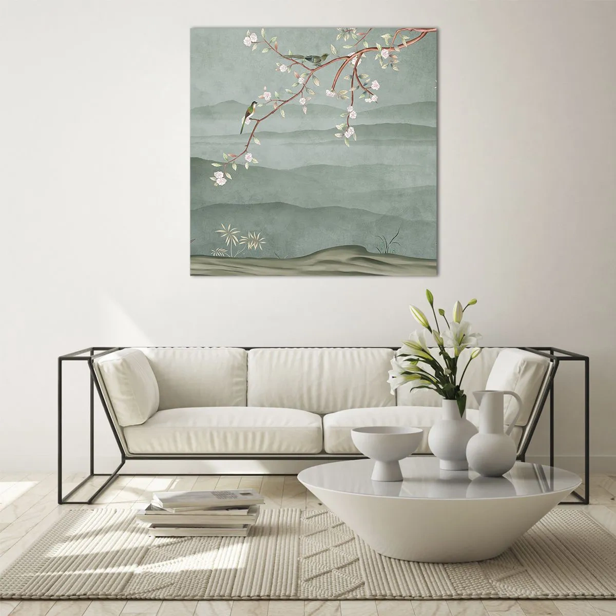 Glasbild - Bild auf glas - Frühling, oh, du bist es - 70x70 cm